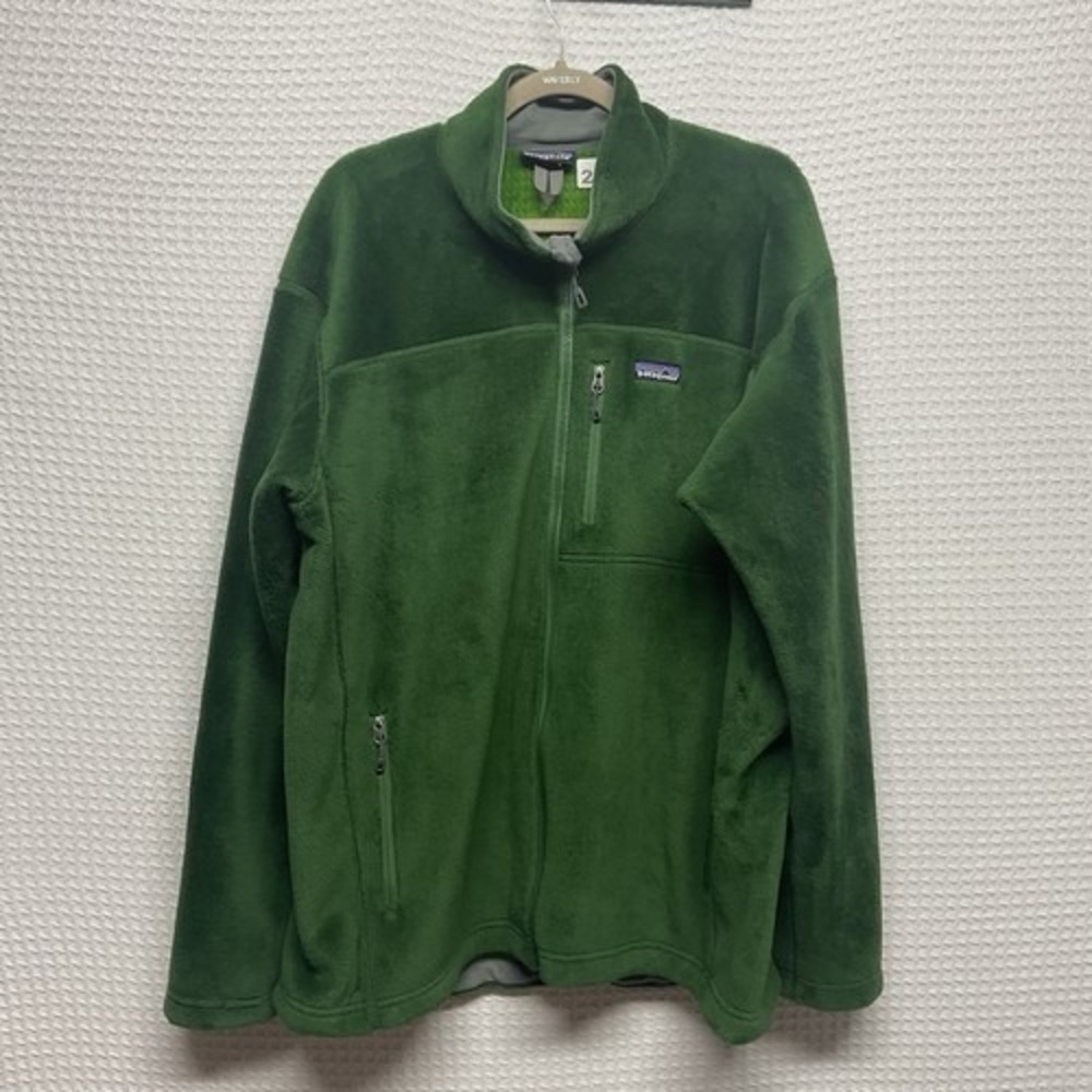 VTG Patagonia R4 Polartec Windbloc Green Zip Fleece Regulator Jacket Men 2XL USA